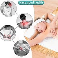 Vista 6 de Mesa de masaje portátil, cama de spa plegable de 84 pulgadas de altura ajustable con 2 pliegues y funda de transporte, piel sintética, profesional