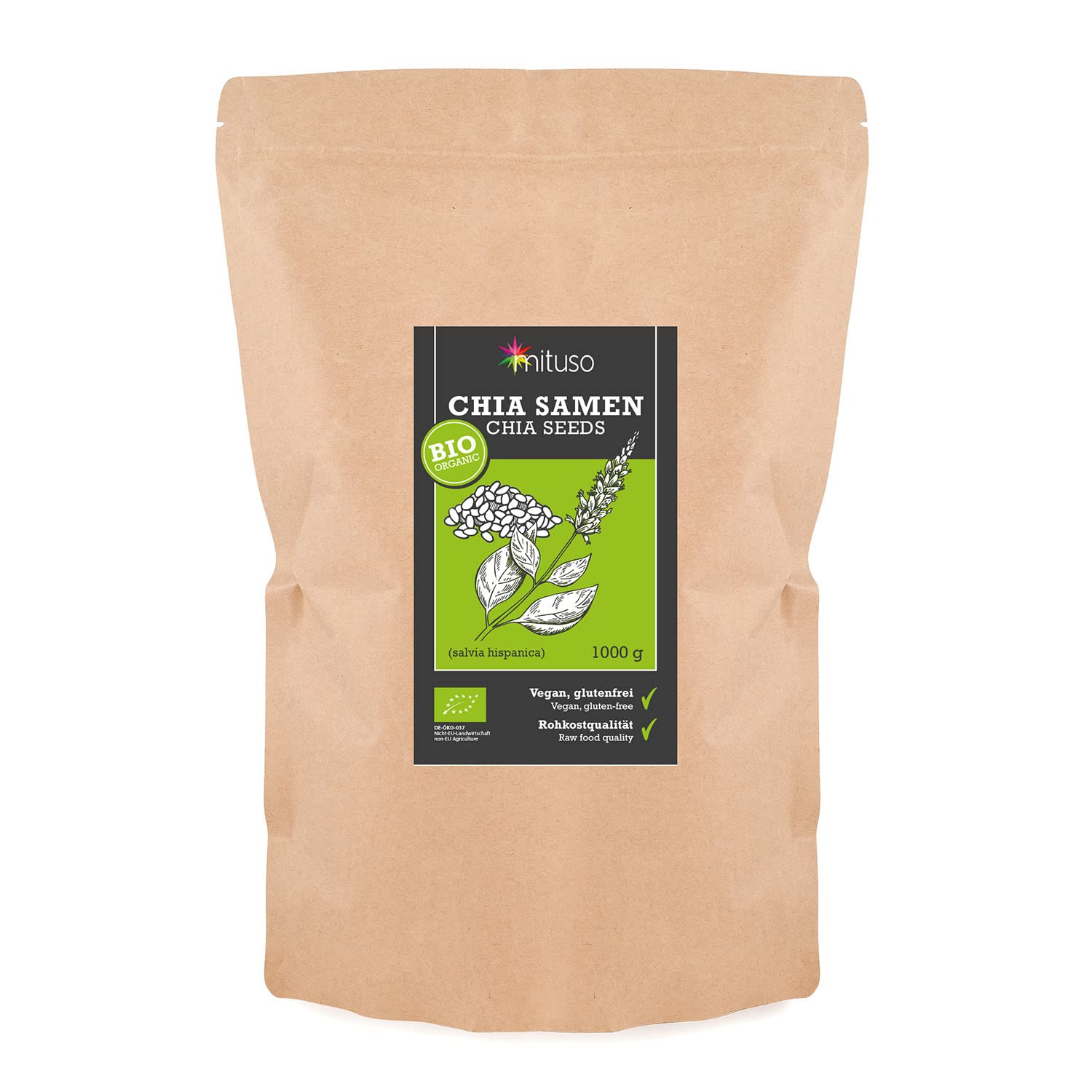 mituso Bio Chia Samen, 5er Pack (5 x 1000g)