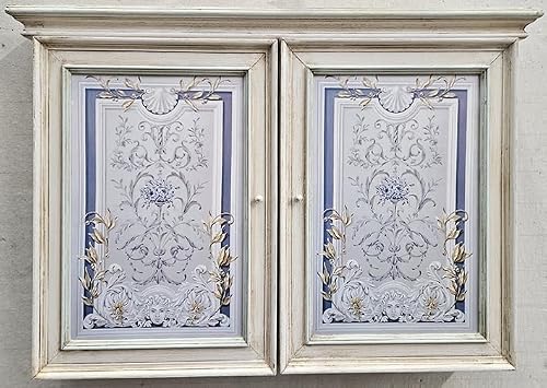 ARMADIETTO IN LEGNO DA BAGNO PENSILE PER PROFUMI MEDICINALI COLLEZIONI CM 79X53X9.5