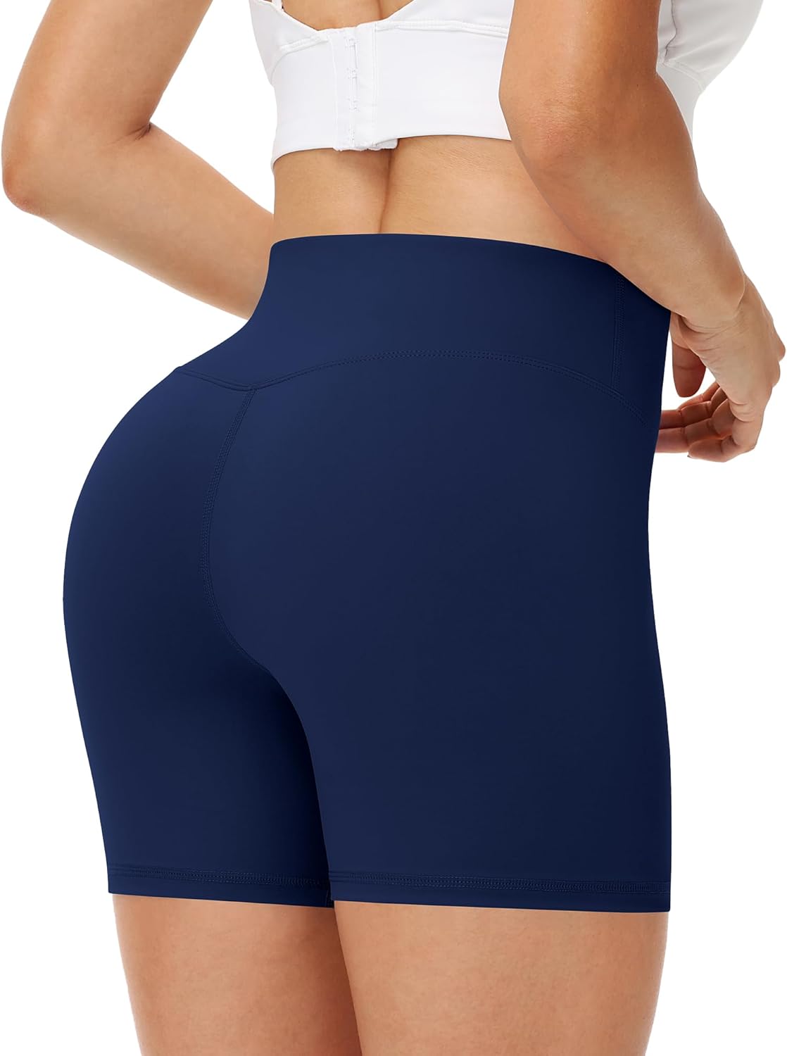 Runhit Women's Workout Biker Shorts - 3"/5"/8" High Waisted Tummy Control Spandex Booty Shorts for Volleyball Gym Yoga Dance - Image 2