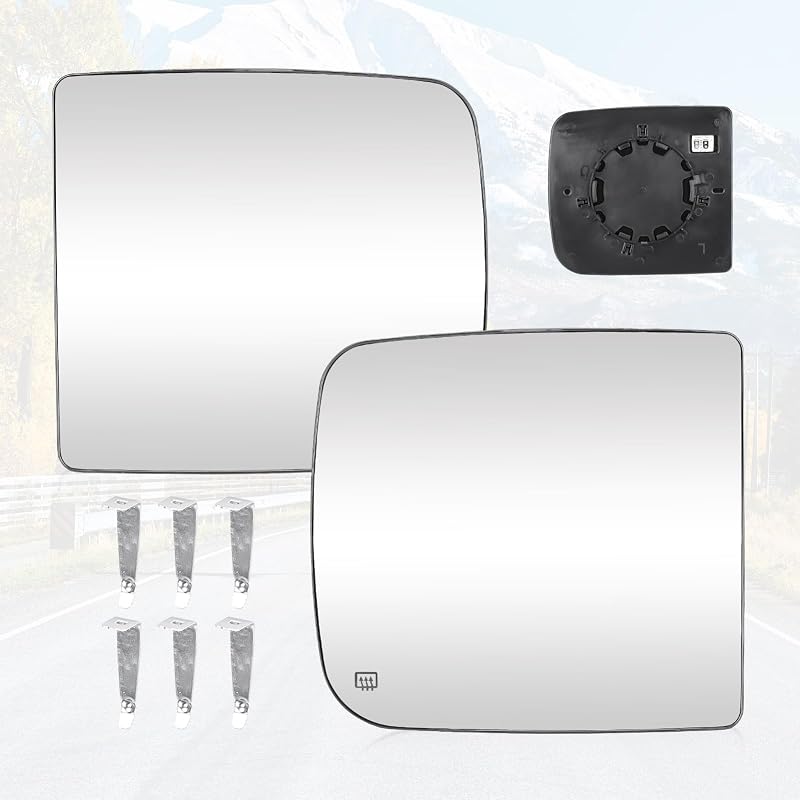 Vidros de retrovisor externo aquecidos Youxmoto para Dodge Ram e Ram 1500 2500 3500 – Par esquerdo e direito