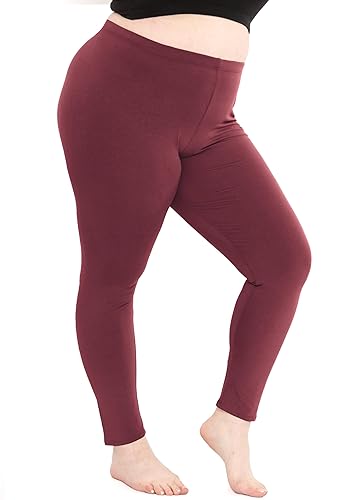 Women's Plus Size Knee & Full Length Cotton Leggings |