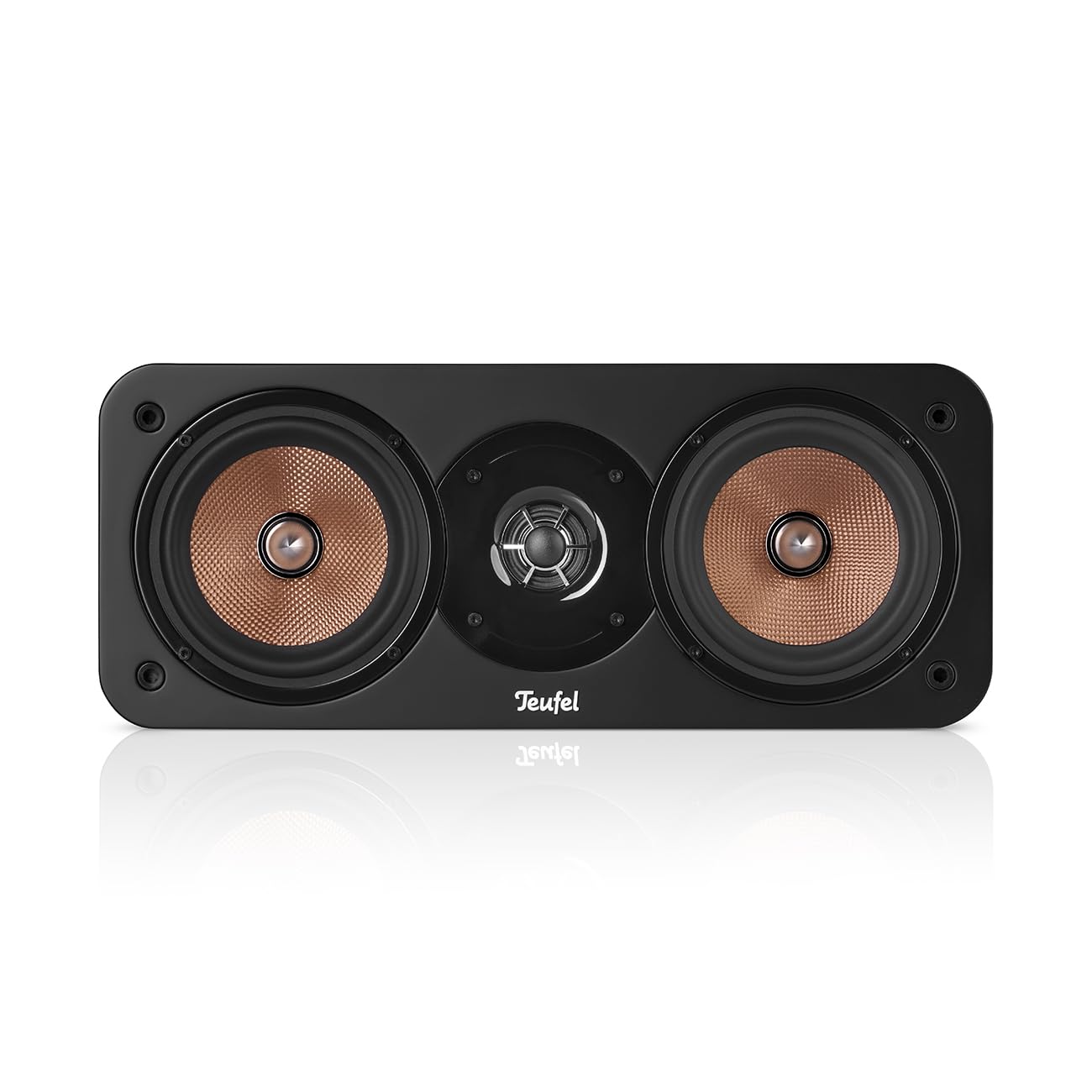 Teufel Ultima 25 Active - paar actieve plankluidsprekers met geïntegreerde AV-ontvanger, Dolby Audio, DAB en FM-radio, Bluetooth 5.0 aptX, HDMI ARC CEC, Touch Slider - wit