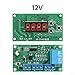 HanOaki Digital Counting Controller Module with 4-Digit Red LED Display 0.36 Inch, DC12V/24V Relay Output 10A NO/NC for Industrial Motor Control, 200 Times/sec Speed(DC12V)