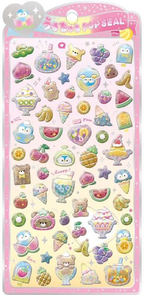 Amazon | クラックス CRUX うるちゅる ポップシール フルーツ ぷっくり