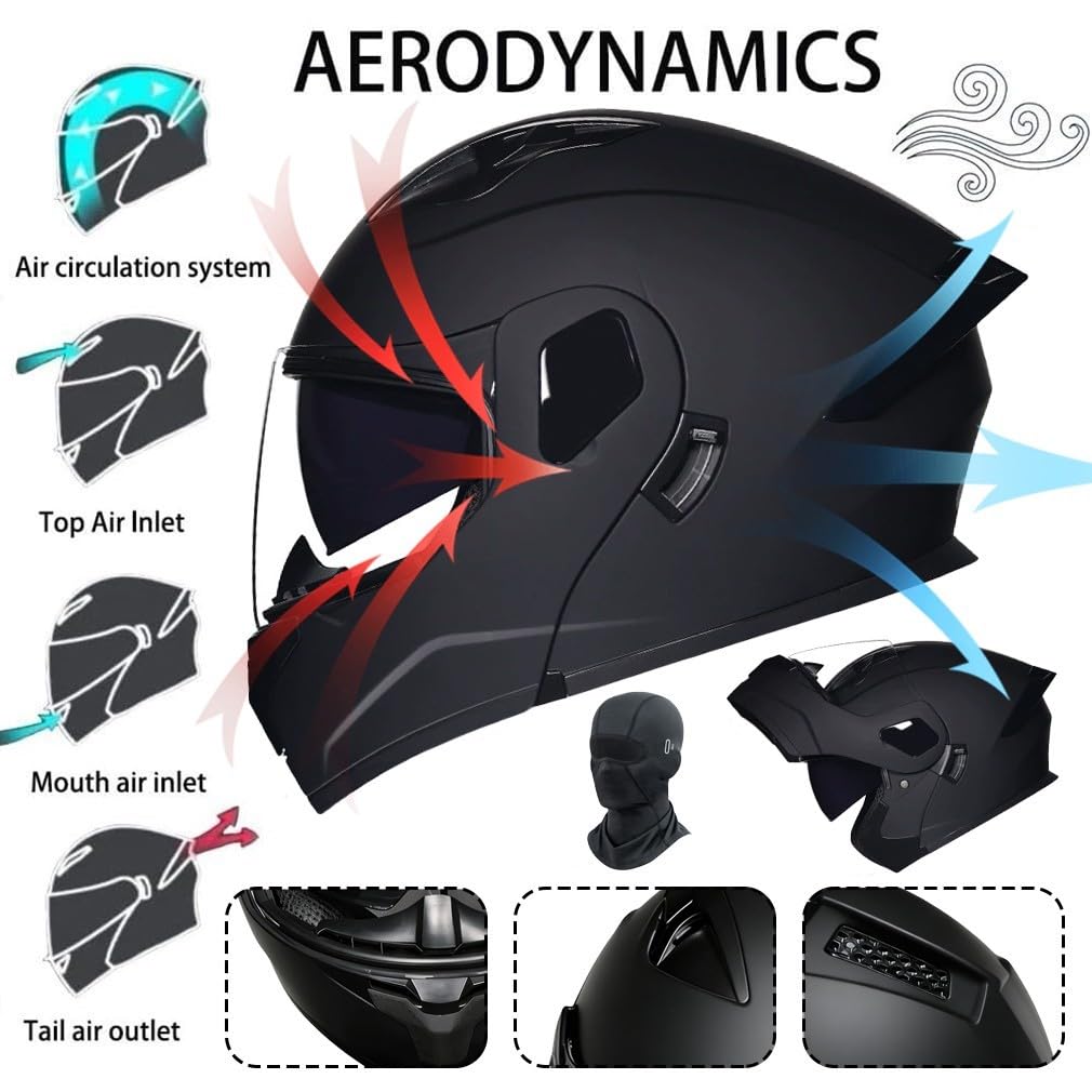 Kask szczękowy, modułowy kask z maską, certyfikat ECE, kask motocyklowy HD, odporna na mgłę, podwójna soczewka, zdejmowana odzież wewnętrzna, porowaty oddech dla dorosłych mężczyzn i kobiet