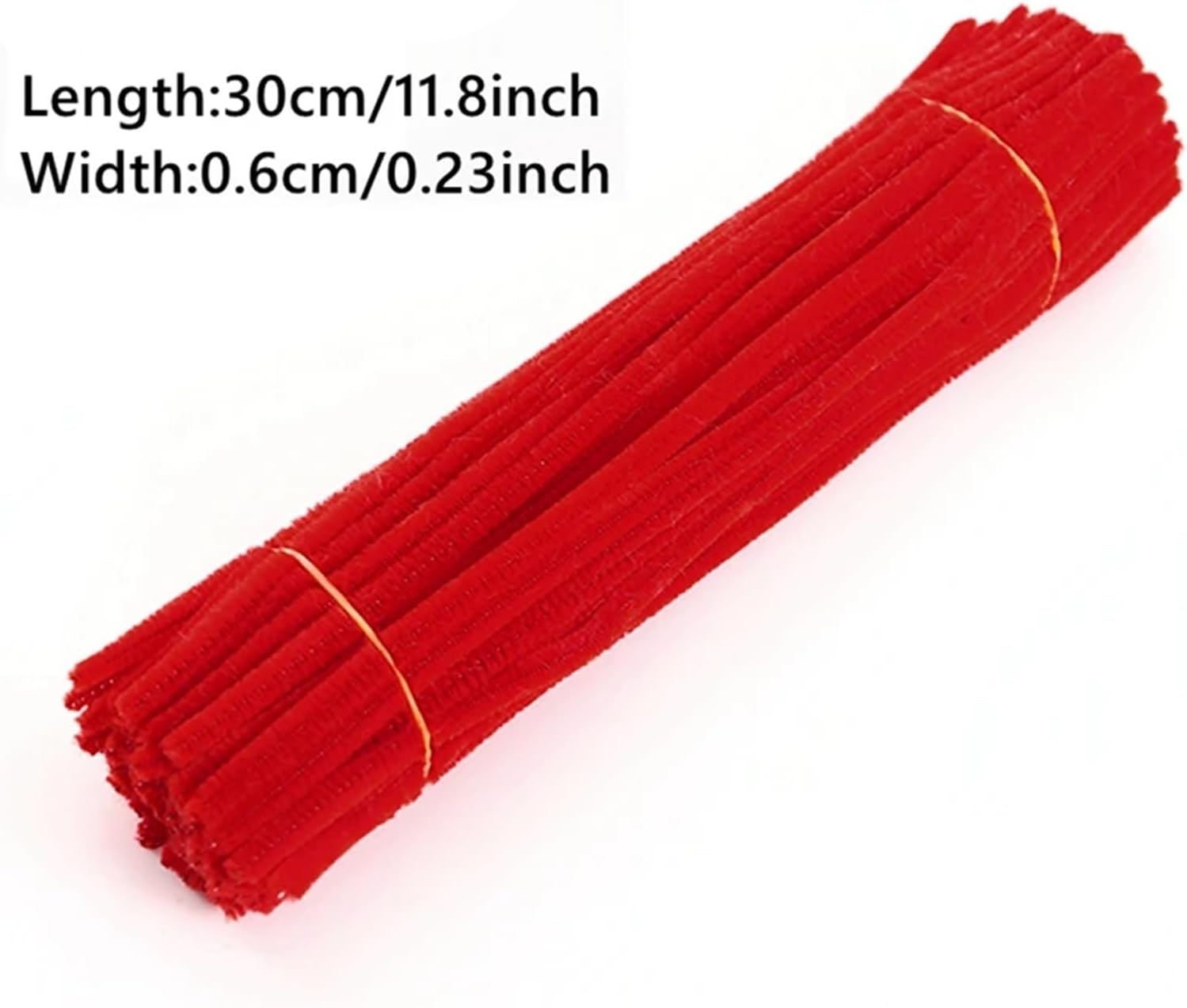 1000Pcs Chenille Stems Pipe Cleaners Plush Tinsel Stem Wired Sticks Twist Stick Hair Strip DIY Craft(Color2)