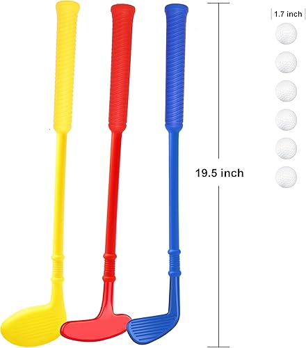 Miniatura 7 de Palos de Golf Mini de Plástico para Niños Pequeños, Juego de Palos de Golf para Niños, Juguetes de Golf para ExterioresInteriores, Regalo de Navidad