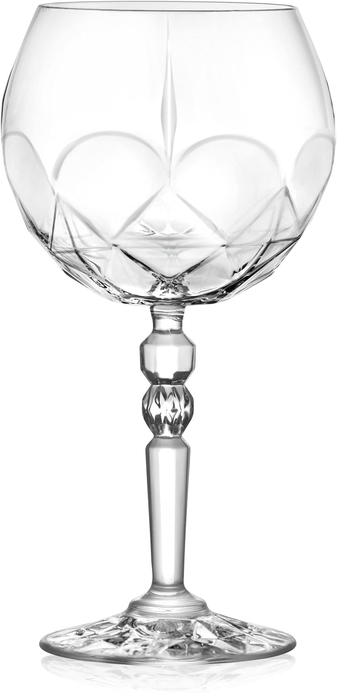 - Cristalleria Italiana Alkemist Crystal Luxury Cocktail Glasses Gin & Tonic Goblet Glass -Set of 6 (580 ml, Italy Made)