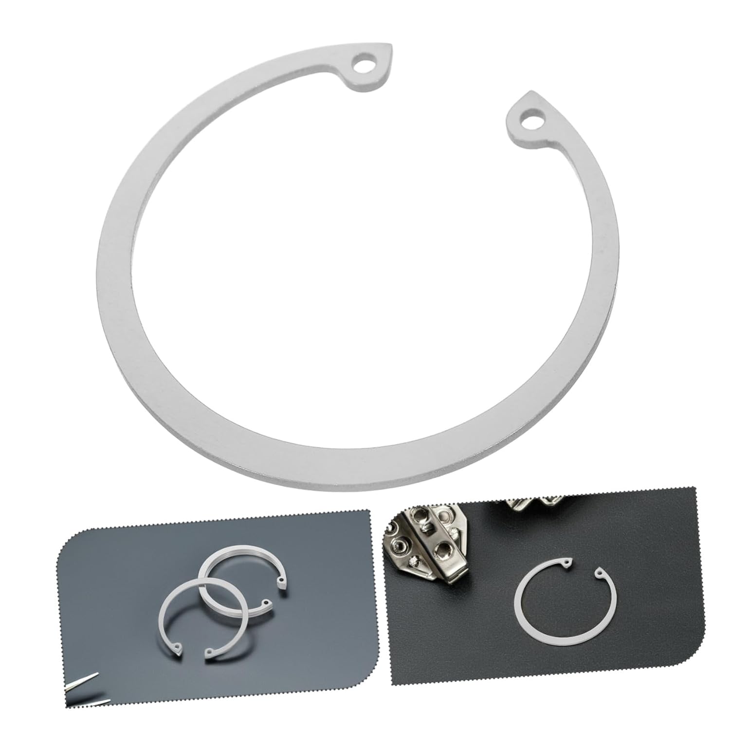 5pcs Stainless Steel Internal Snap Rings Retaining Clips for Pins and Studs