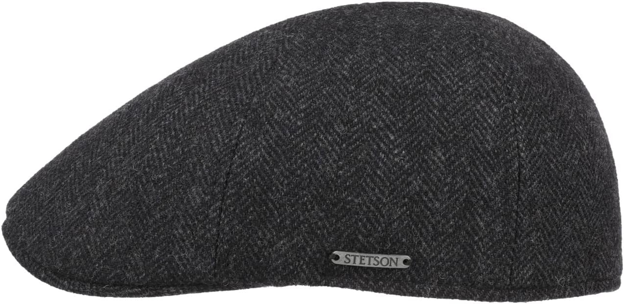 Stetson Kent Wool Earflaps Flat Cap Women/Men | Made in The EU