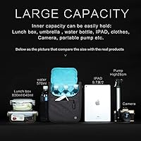 Vista 3 de Rhinowalk Bolsa de manillar de bicicleta, bolsa delantera para bicicleta de carretera, bolsa de marco de bicicleta, bolsa de cesta de bicicleta