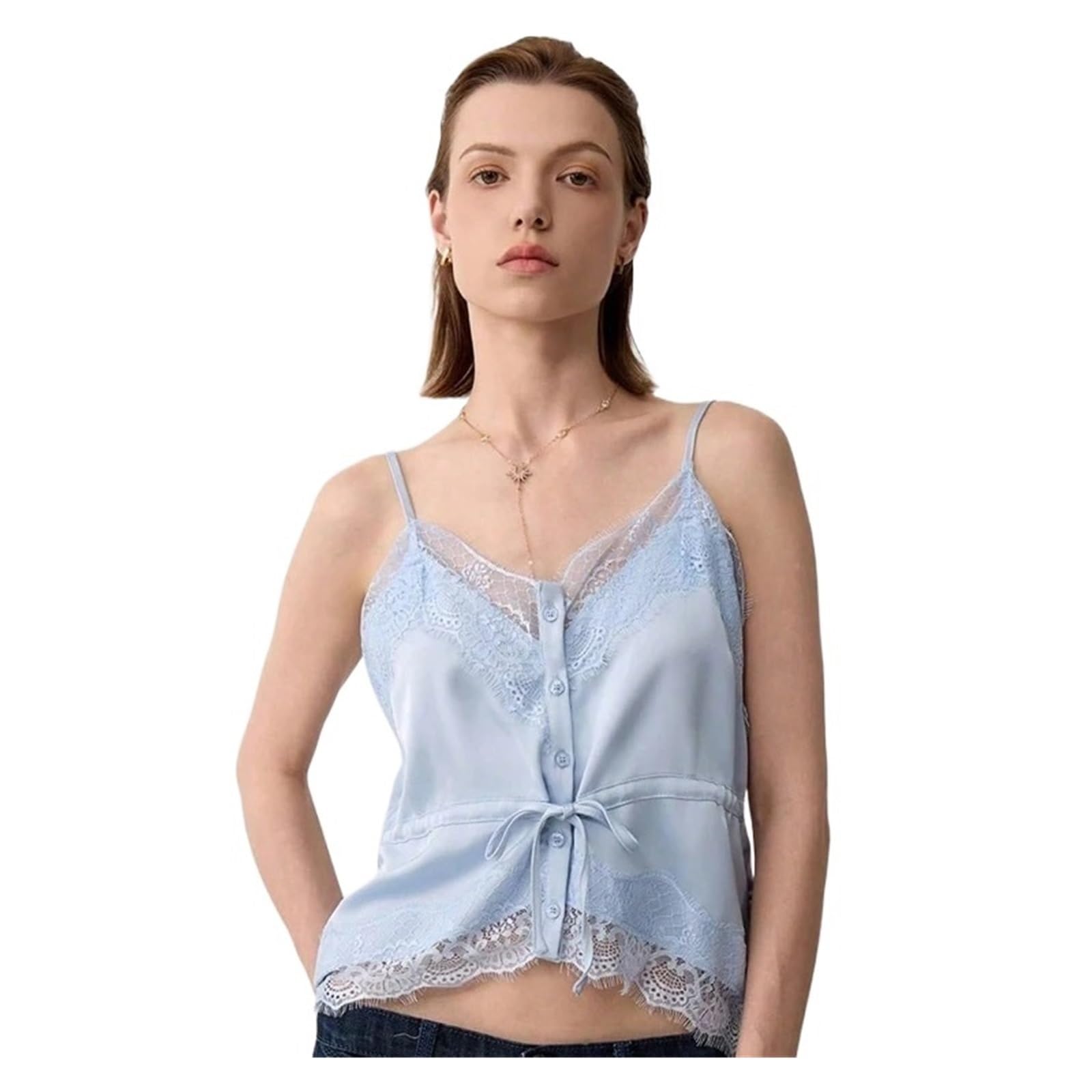 Top da Donna in Raso e Pizzo Cintura in Pizzo da Donna