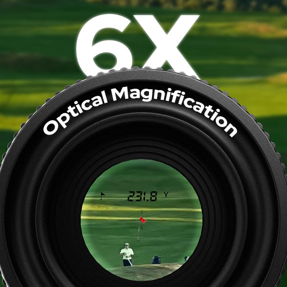 Telémetro de golf con vibración de bloqueo de asta de bandera de pendiente y pin, buscador de rango de 1200 yardas, interruptor de pendiente externo, legal para torneos de golf, batería
