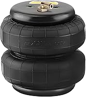 Vista 10 de maXpeedingrods 2PCS Universal Air Suspension Spring Double Bellow Standard 2500 lbs 1/2 "npt Single Port Reemplazo Air Helper Bolsas para Camiones