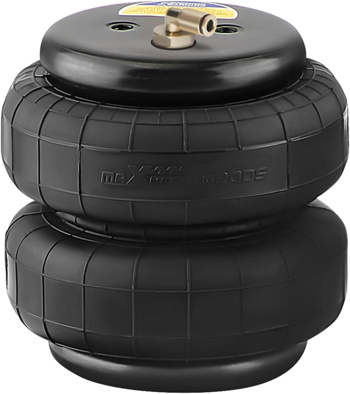 maXpeedingrods Universal Air Suspension Spring Double Bellow Standard 2500 lb 1/2"npt Heavy Duty Single Port for Trucks