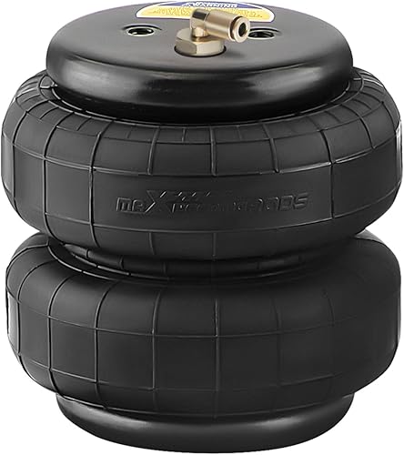 maXpeedingrods Estándar universal del fuelle del doble del resorte de suspensión del aire 2500 lb el 1/2" npt solo puerto resistente para los