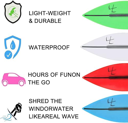 Miniatura 3 de GISGOO 4 tablas de surf con dedos para paseos en automóvil, mini tabla de surf con ventana, tabla de viento, juguete para dedos, tabla de surf para