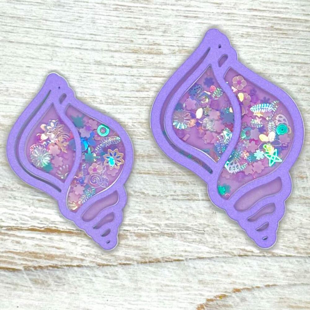 KSCRAFT 2025 June Summer Beach Travel Metal Cutting Dies Stencils for DIY Scrapbooking Decorative Embossing DIY Paper Card (Sea Snail Shaker)