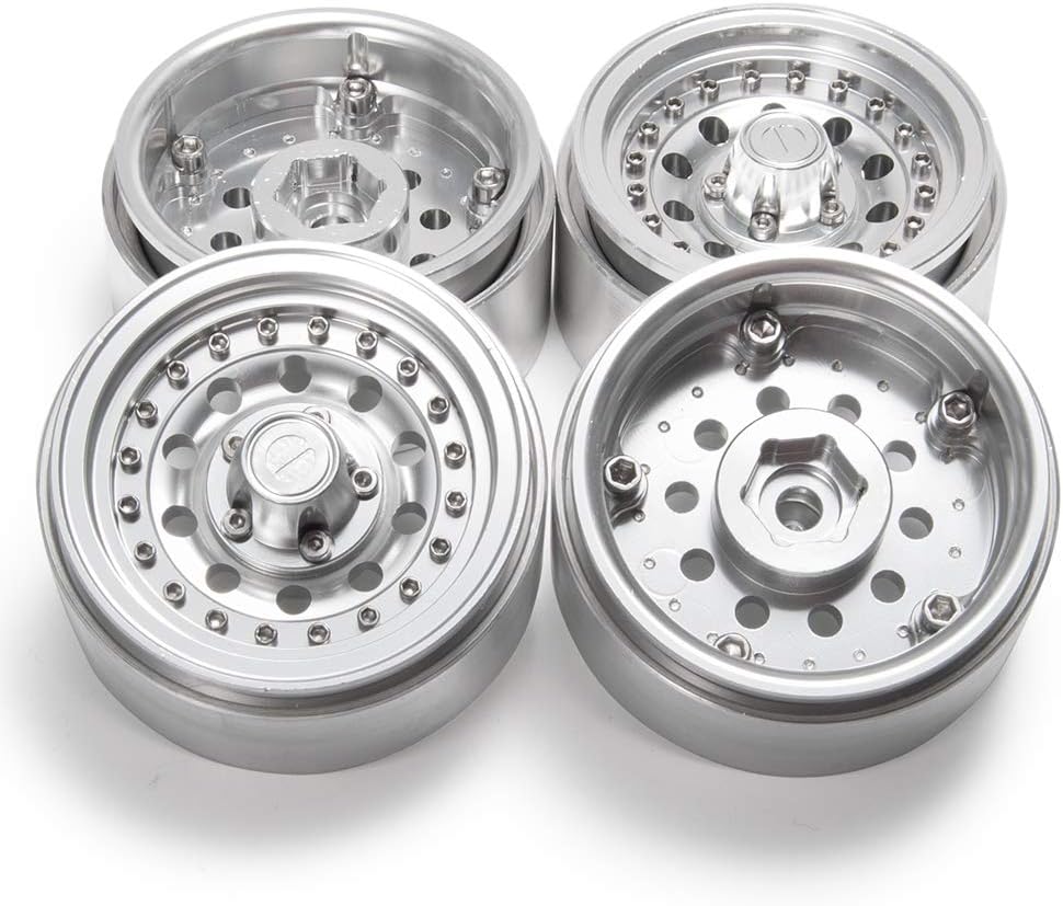 1.9" Alloy Beadlock Wheel Rims for 1/10 RC-4WD D90 SCX10 90034 SCX10 III AXI03007 Rock Crawler