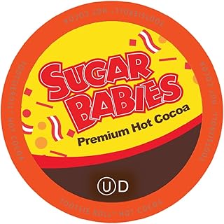 Sugar Babies Hot Cocoa Pods, Caramel Flavor, Compatible with Keurig K-Cup Brewers, 12 Count - Smooth and Creamy Caramel Cocoa Treat