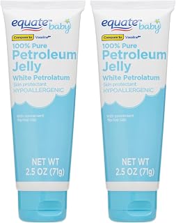 Equate Baby 100% Pure Petroleum Jelly, Net Wt 2.50 Oz (71 Grams) - 2 Pack