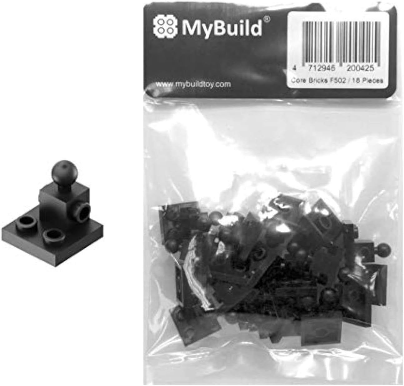 Bricks F502 — Ball Joint Pack (18 pcs) | Shoulder & Foot Plate Connectors for Mecha Builds | Ages 12+