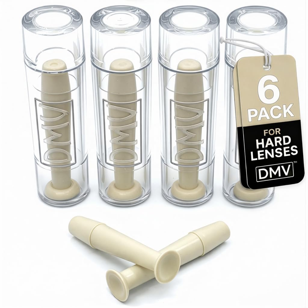 DMV Ultra Contact Lens Remover Tool Applicator Made in USA 6 Pack - White