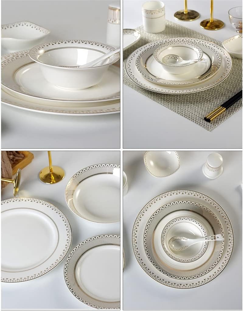 Combination Cutlery Kitchen Catering Utensils Bone Plate Dishes Restaurant Bowl Spoon Set