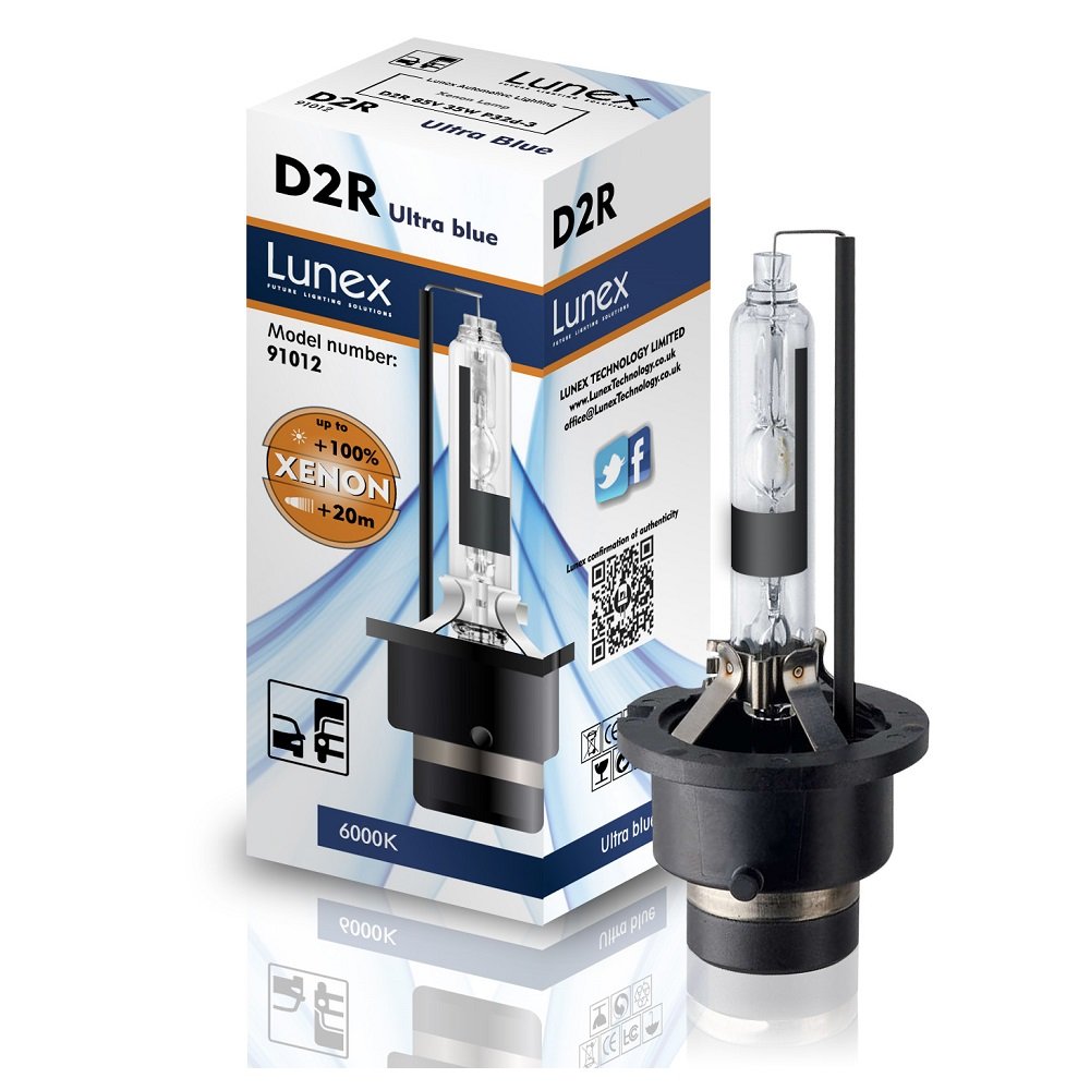 Lunex D2R Xenarc Phare Lampe au xénon ampoule de rechange (6000K)