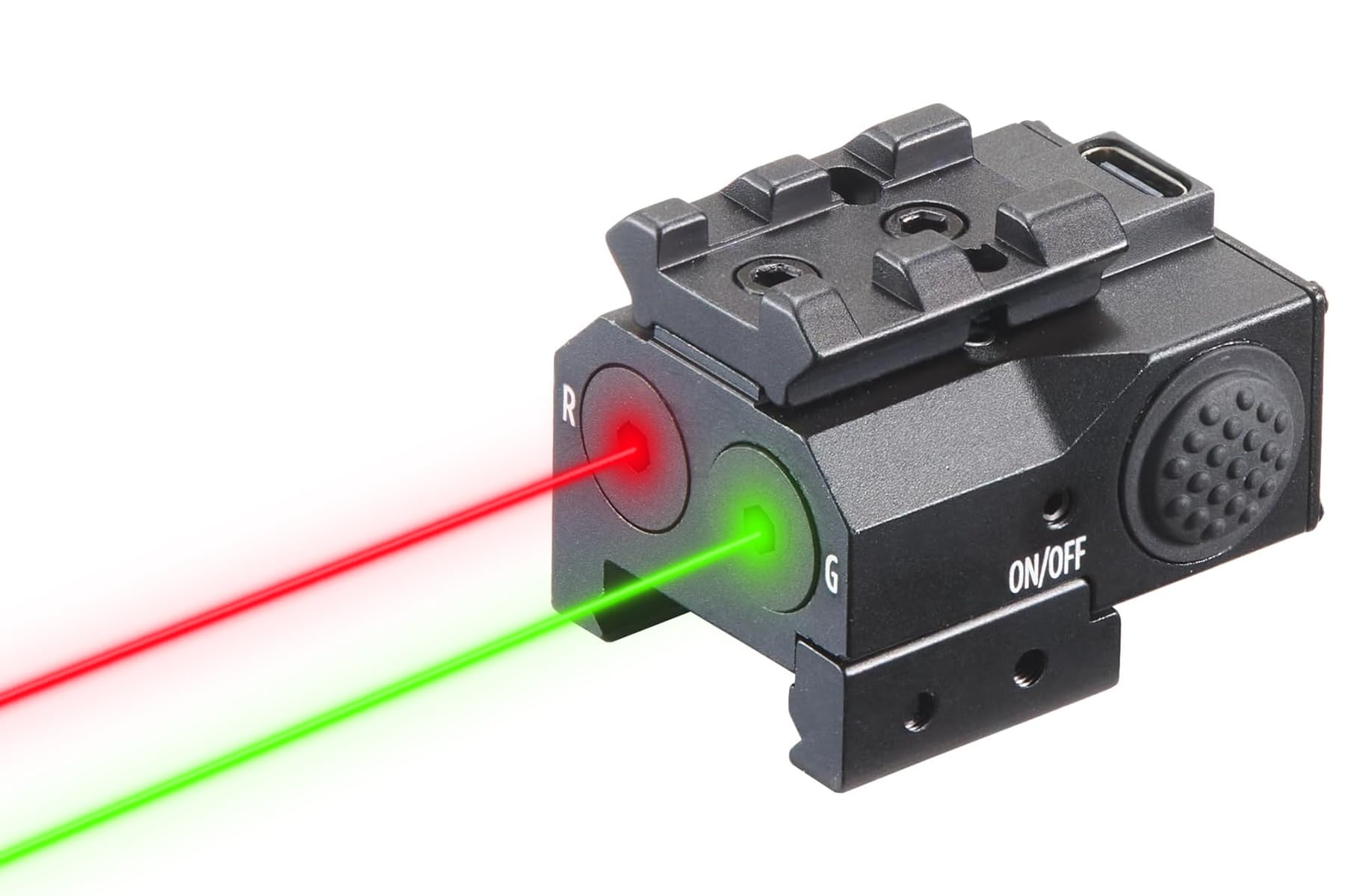 Lancer Tactical N/PEQ-15A DBAL-A2 GR Dual Laser Module with Picatinny Mount - (Black)