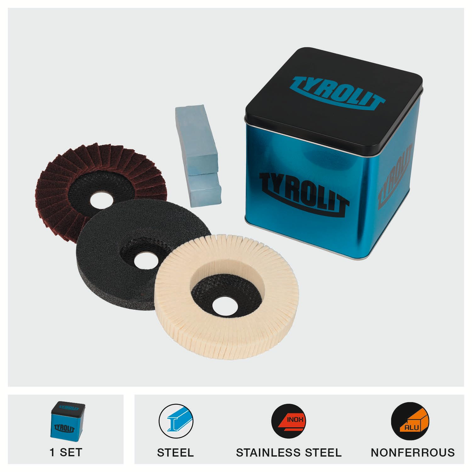 Kit per lucidatura Premium 115 x 105 x 22.2 mm, confezione da 1