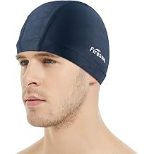 Firesara Swimming Cap Lycra Lycra Swimming Cap Anti-Tear Comfortable Non-Slip for Men Women Short Hair Long Adult