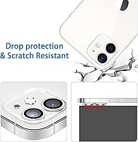 Vista 3 de 3 Pack Tempered Glass Camera Lens Protector for iPhone 12 6.1", Ultra HD, 9H Hardness, Anti-Scratch, Case Friendly, Easy to Install