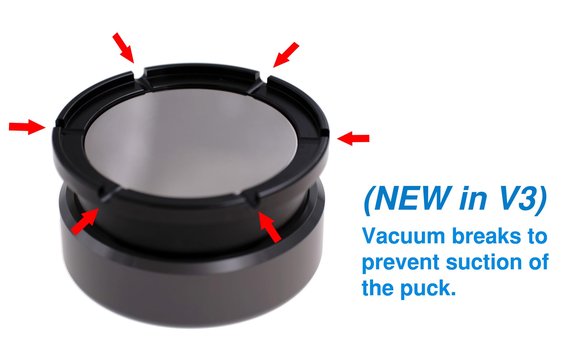 Espresso Tamper V3 58 mm 58,5 mm Precisión Autonivelante Palm Tamp