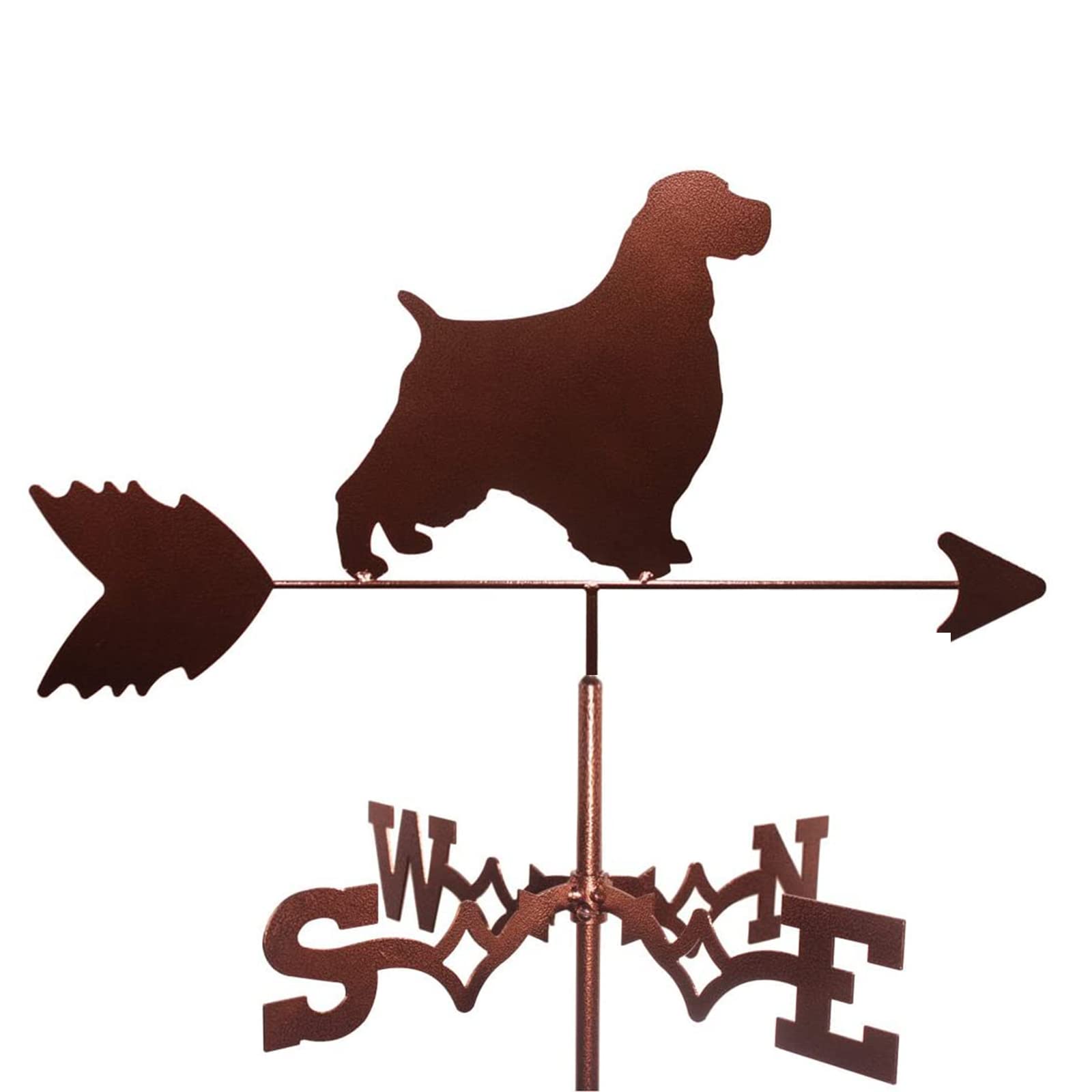 WIQUYBML Stainless Steel Weathervane, Durable Farm Scene Garden Stake Wind Vane Direction for Yard Ornament/Pig/50 * 35Cm