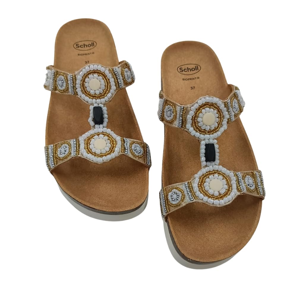 Scholl, New bogota' wedge, Sandali donna, Plantare Bioprint