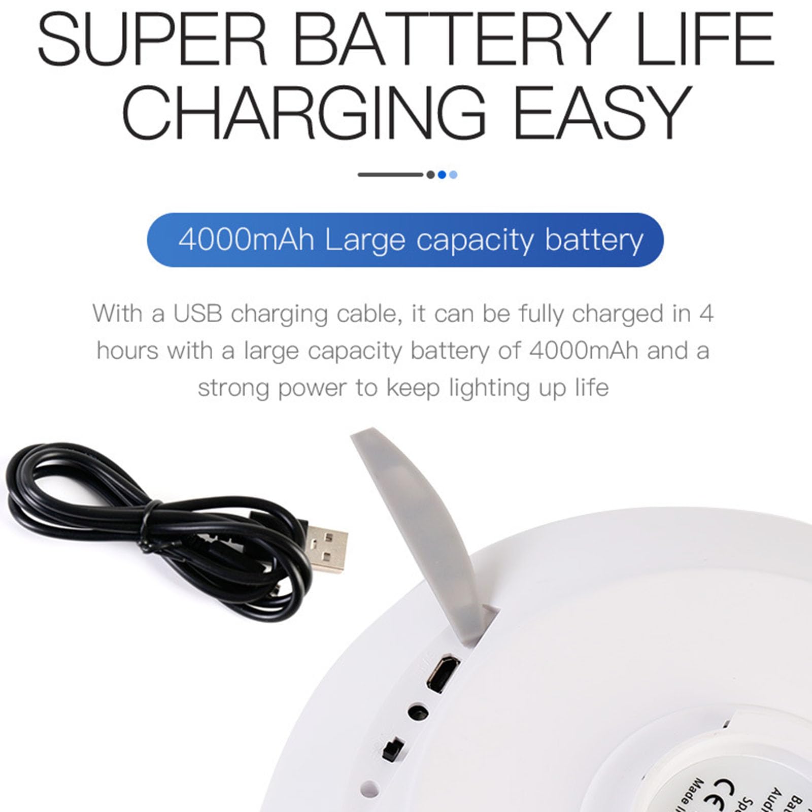 Luci per ombrellone 3 in 1 Altoparlante BT Radio FM LED Luci per ombrellone Ricaricabili Senza Fili con Telecomando 3000K Luce Calda e 6500K Luce Bianca per Tenda da Campeggio Patio