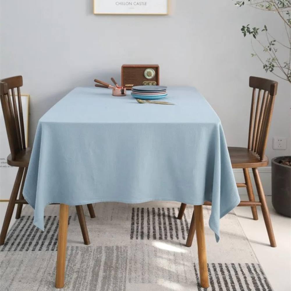 Nappe de couleur pure pour fête et décoration de mariage gris bleu