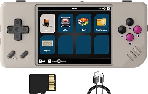 RG28XX Consola de juegos portátil Retro 2.83 pulgadas Pantalla Reproductor de videojuegos 64G TF Tarjeta preinstalada 5000+ Juegos 3100mAh Batería