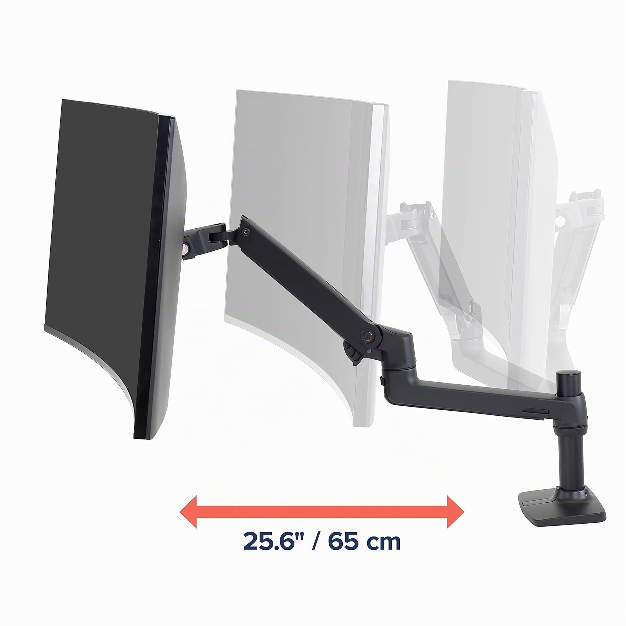 ERGOTRON LX Brazo de Montaje, Aluminio, Mate Negro