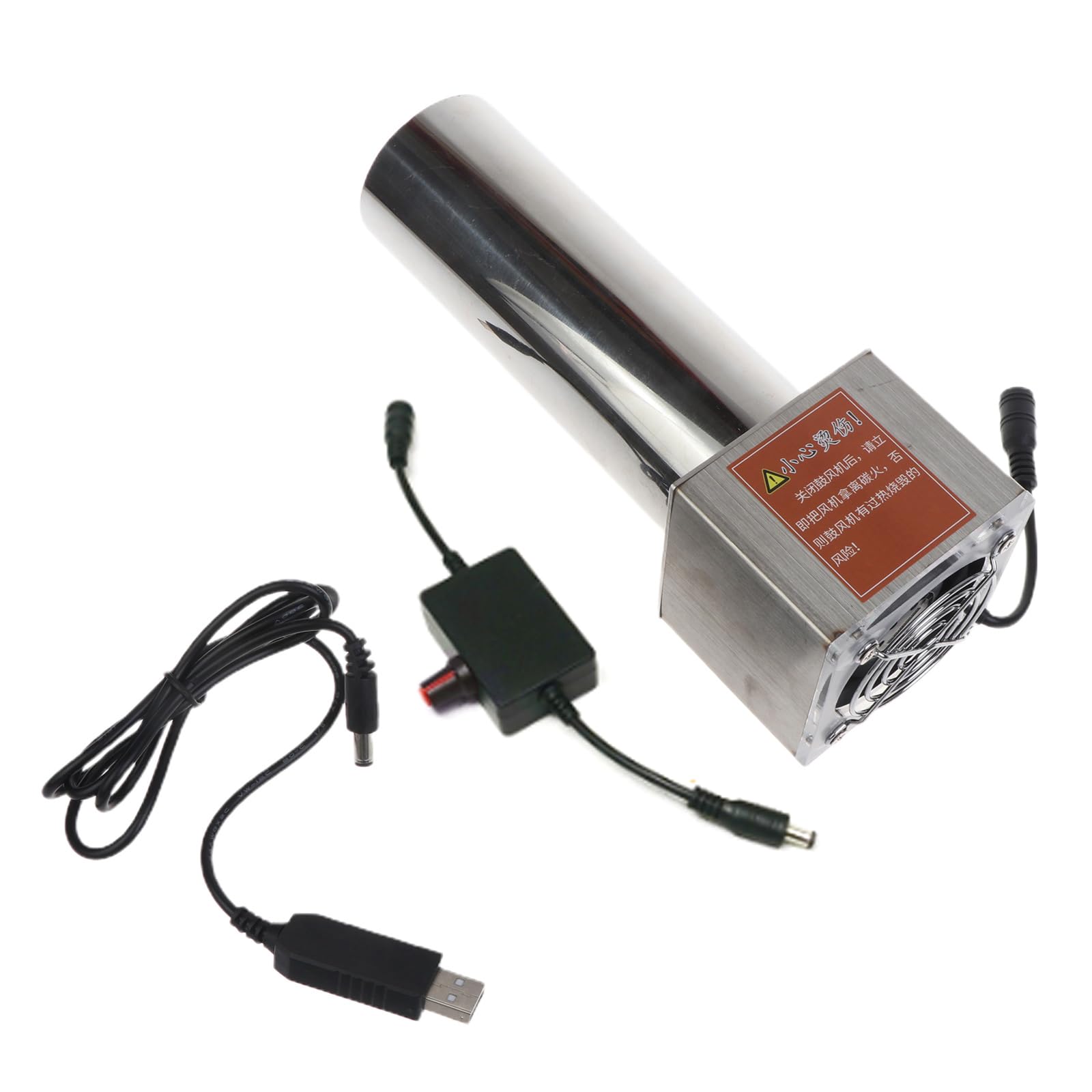 21.2x7x7cm Blower, USB Powered Fan for Picnic Grill Wood Stove Cooking Cooling Ventilation Exhaust USB Powered Fan