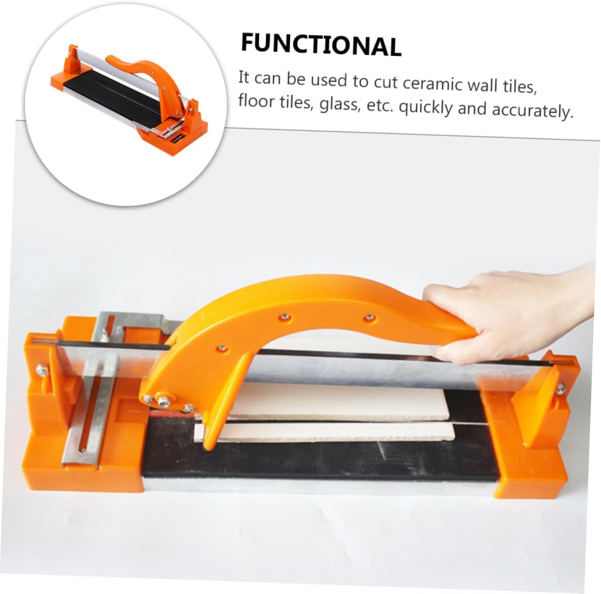 Manual Tile Cutter for Porcelain and Ceramic Floor Tiles 30cm Manual Glass Cutter with Scoring Wheel in Construction and Renovation