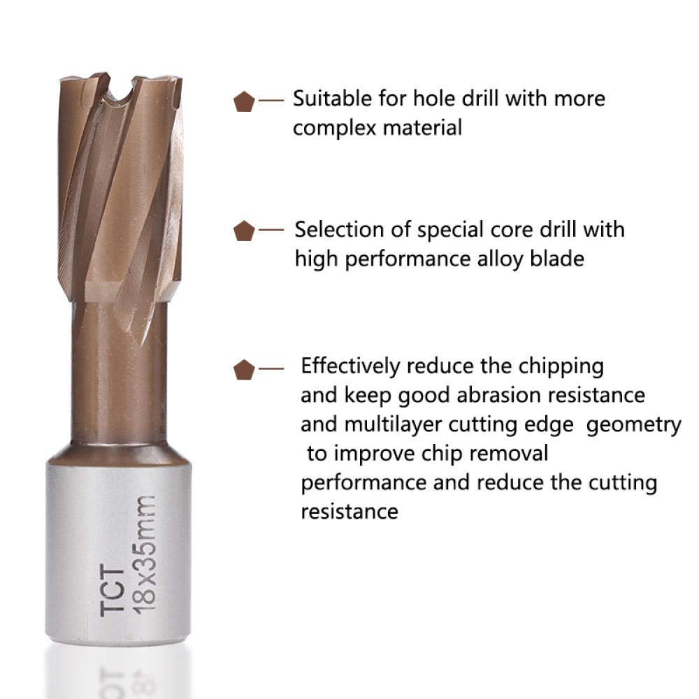 Taglierina anulare TCT con diametro del gambo 12-32x35mm TCT METAL BIT BIT PRIGLIORE TICN TRINK PRIGHT BIT-30x35mm.