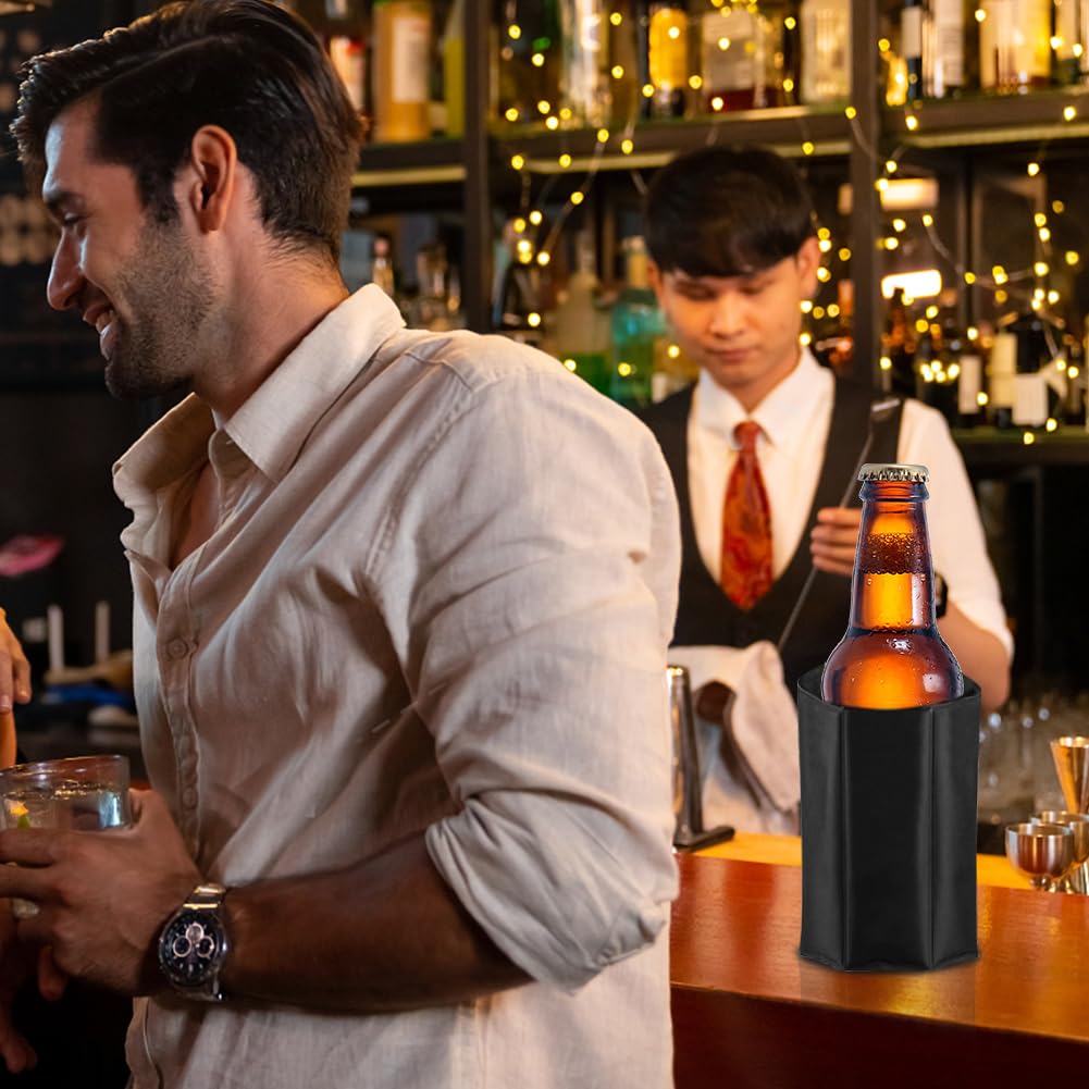 2 Stück Kühlmanschette Wein, Weinkühler Manschette, Flaschenkühler Manschette, Kühlmanschette für Wein & Sekt, Flaschenkühler für Unterwegs, Weinmanschette, Weinflaschenkühler