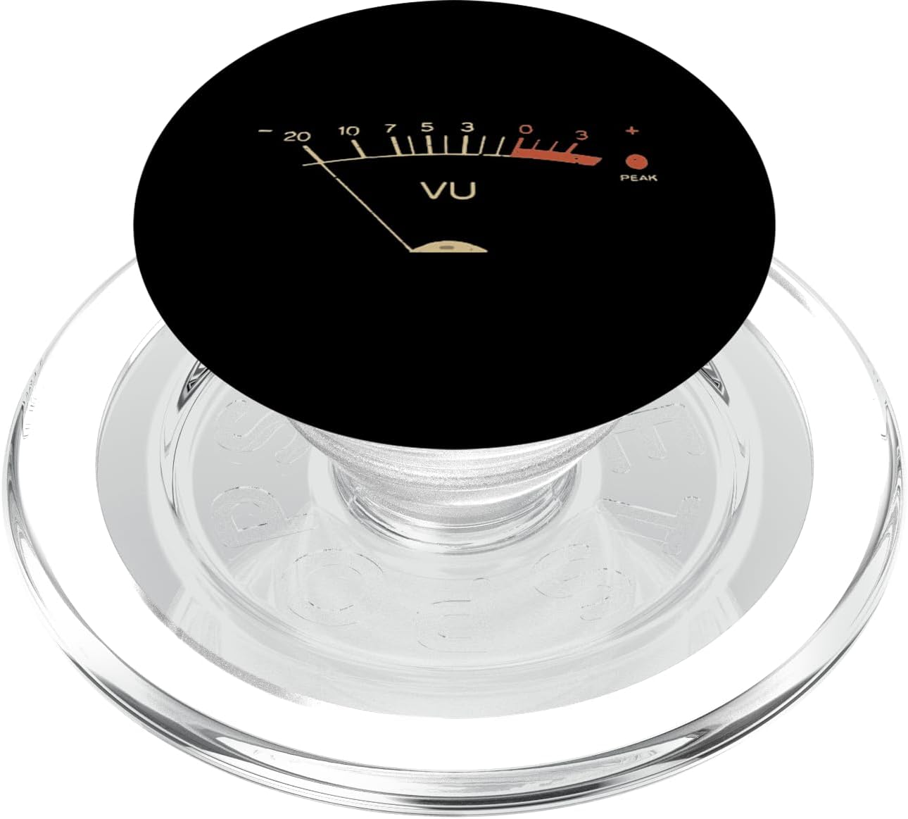 Music Volume Unit Meter Audio Sound Engineer Men Women PopSockets PopGrip for MagSafe
