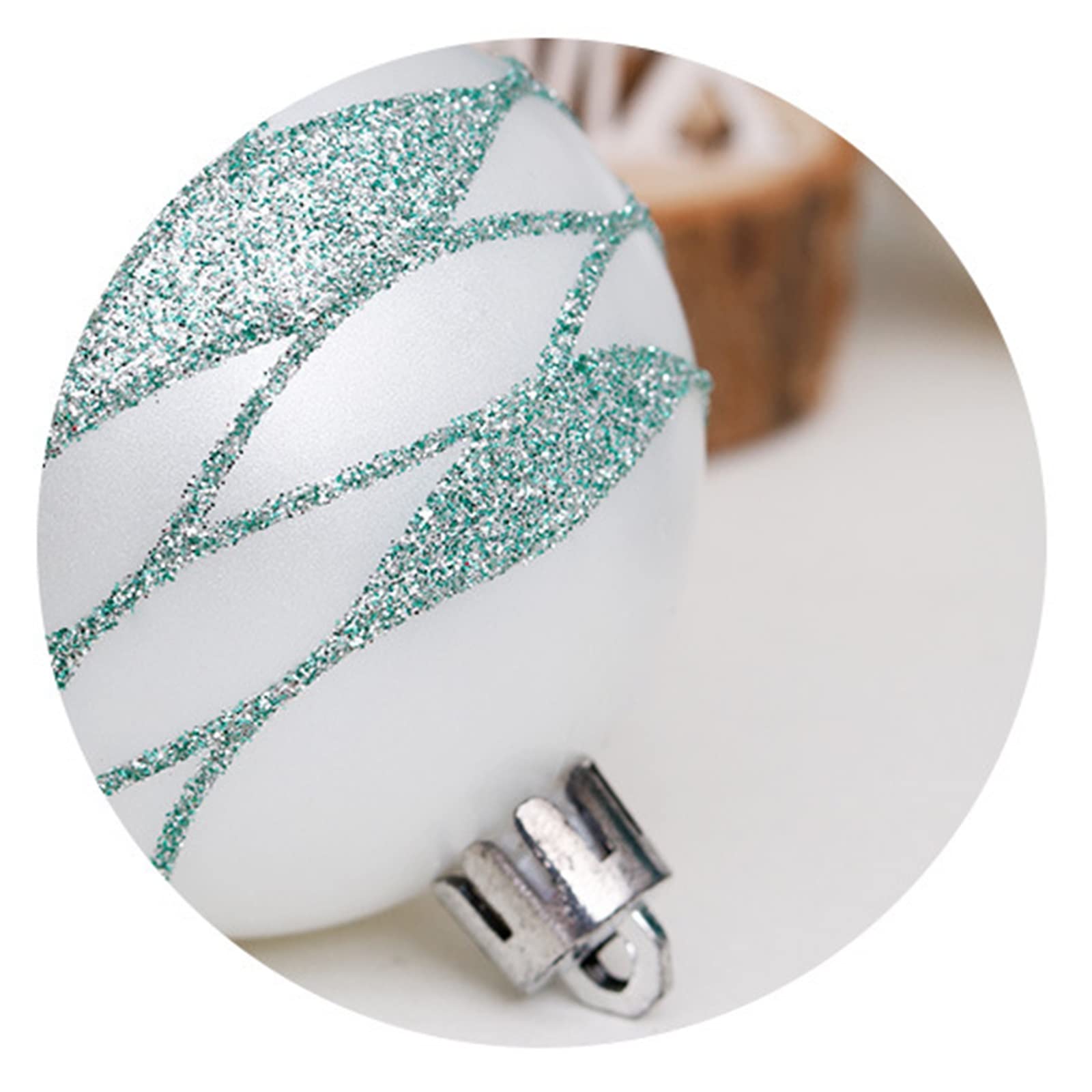 Palline di Natale, 30 pezzi delicati infrangibili lampadine di Natale in plastica, ciondoli scintillanti albero di Natale, per le vacanze festa matrimonio albero di Natale decorazione