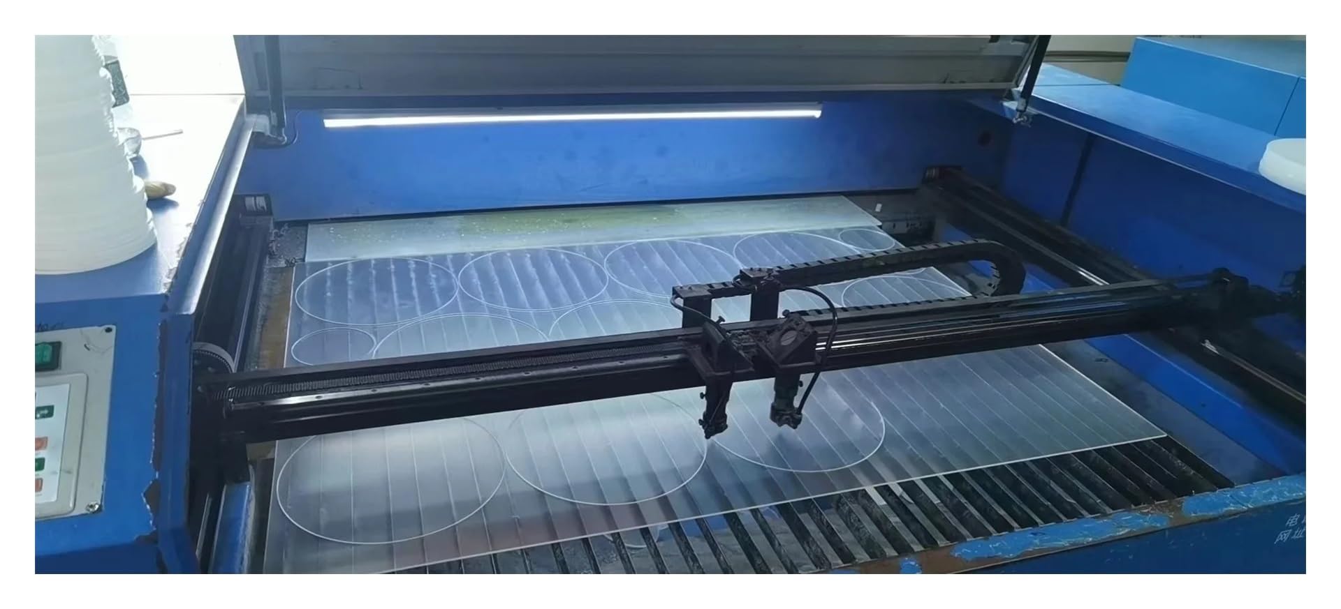 Disco redondo acrílico transparente de 200 mm for de cuadros, discos for pasteles, proyectos de pintura y manualidades(200mmx5mmx3pc)