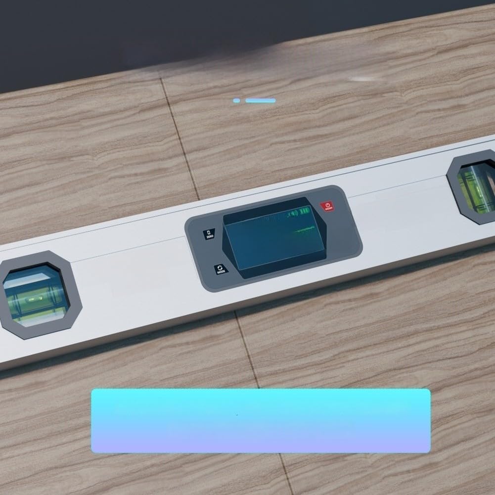 Calibro professionale per smussatura 400 mm, livella digitale con forte magnete e allarme acustico per attività di lavorazione del legno (rosso)
