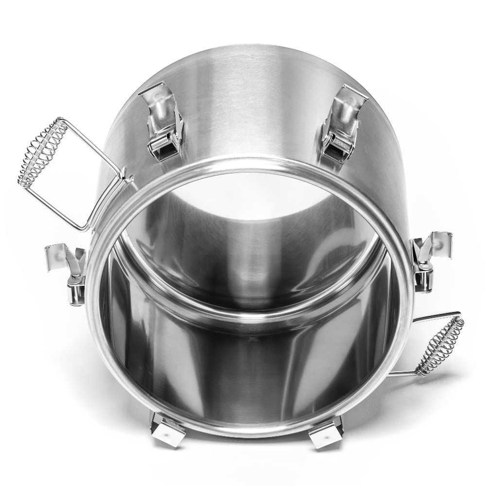 Gastronomie Thermobehälter Edelstahl | 10L Liter | Essen Thermobox | Thermotransportbehälter | Warmhaltebehälter für Speisen Thermoport
